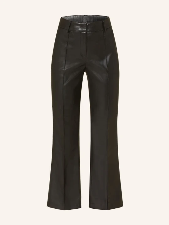 Zdjęcie produktu Opus Pants Spodnie Luane W Stylu Skórzanym schwarz CZARNY