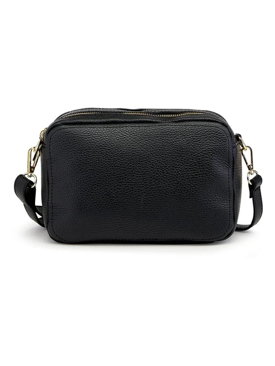 Zdjęcie produktu ORE10 Skórzana torebka "Aliser" w kolorze czarnym - 28 x 24 x 18 cm rozmiar: onesize