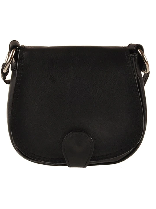 Zdjęcie produktu ORE10 Skórzana torebka w kolorze czarnym - 17 x 19 x 6 cm rozmiar: onesize