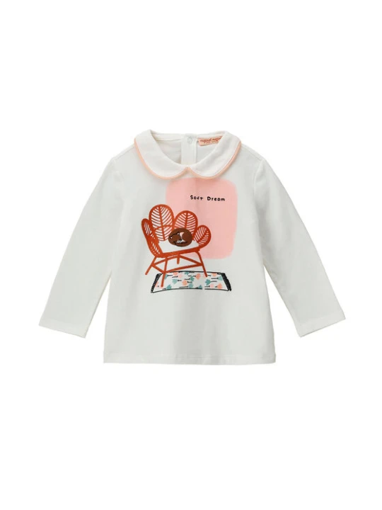 Zdjęcie produktu Original Marines Bluzka DCA1483NF Écru Regular Fit Kremowy