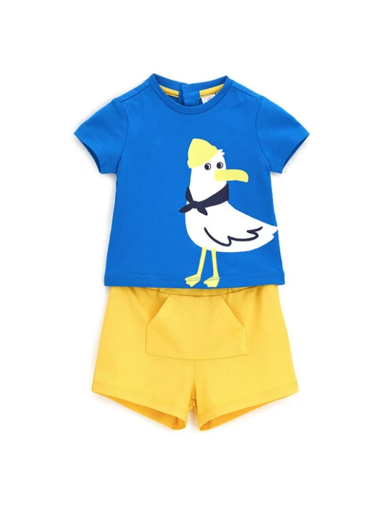 Zdjęcie produktu Original Marines Komplet t-shirt i spodenki DFP6039BM Kolorowy Regular Fit