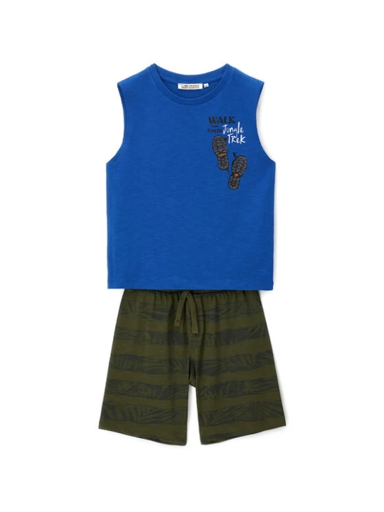 Zdjęcie produktu Original Marines Komplet top i spodenki DFP4323YM Kolorowy Regular Fit