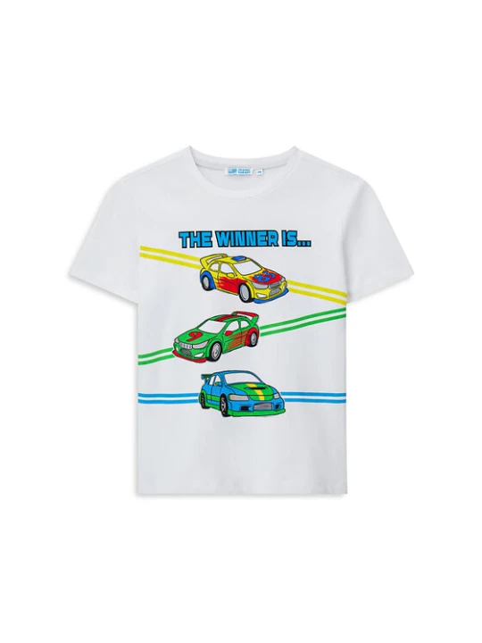 Zdjęcie produktu Original Marines T-Shirt DFP2249CM Biały Regular Fit