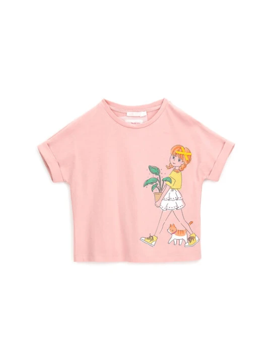 Zdjęcie produktu Original Marines T-Shirt DFP3144CF Koralowy Boxy Fit