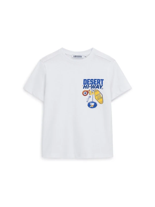 Zdjęcie produktu Original Marines T-Shirt DFP4205YM Biały Regular Fit