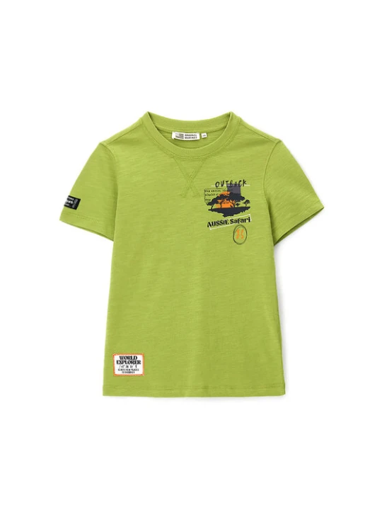 Zdjęcie produktu Original Marines T-Shirt DFP4293YM Zielony Regular Fit
