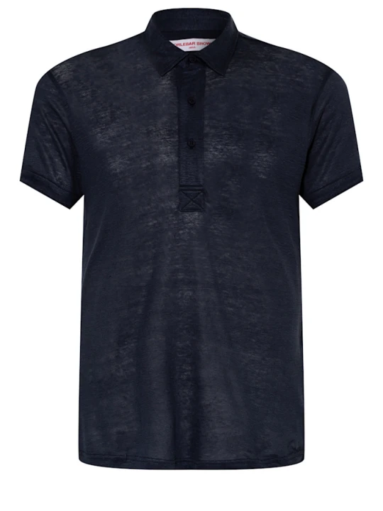 Zdjęcie produktu Orlebar Brown Koszula Polo Sebastian Z Lnu blau GRANATOWY
