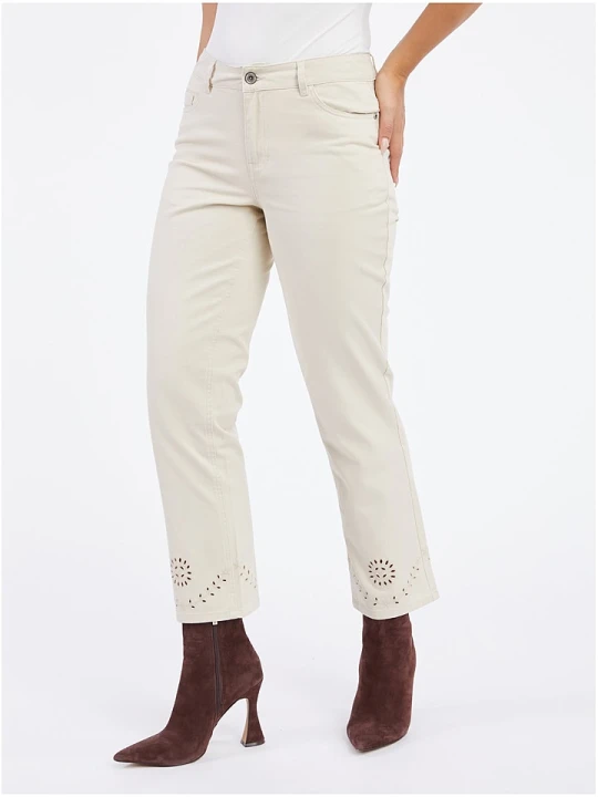 Zdjęcie produktu orsay Dżinsy - Slim fit - w kolorze kremowym rozmiar: 38