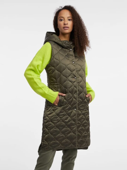 Zdjęcie produktu orsay Kamizelka pikowana w kolorze khaki rozmiar: 40