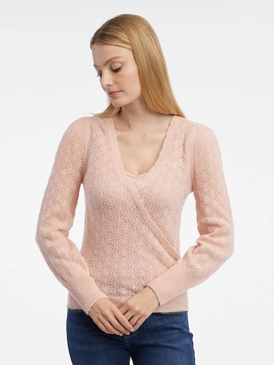 Zdjęcie produktu orsay Sweter w kolorze jasnoróżowym rozmiar: S