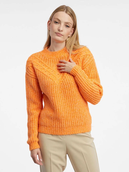 Zdjęcie produktu orsay Sweter w kolorze pomarańczowym rozmiar: M
