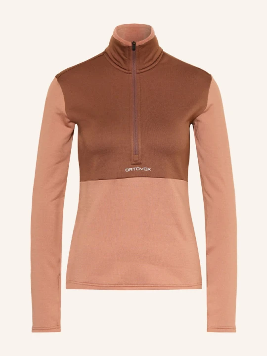 Zdjęcie produktu Ortovox Sweter Typu Troyer Z Polaru Fleece Light Zip Neck rosa