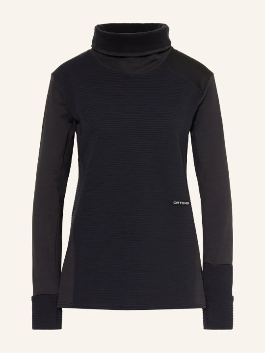 Zdjęcie produktu Ortovox Sweter Z Polaru Fleece Cord Z Wełną Merynosową schwarz CZARNY