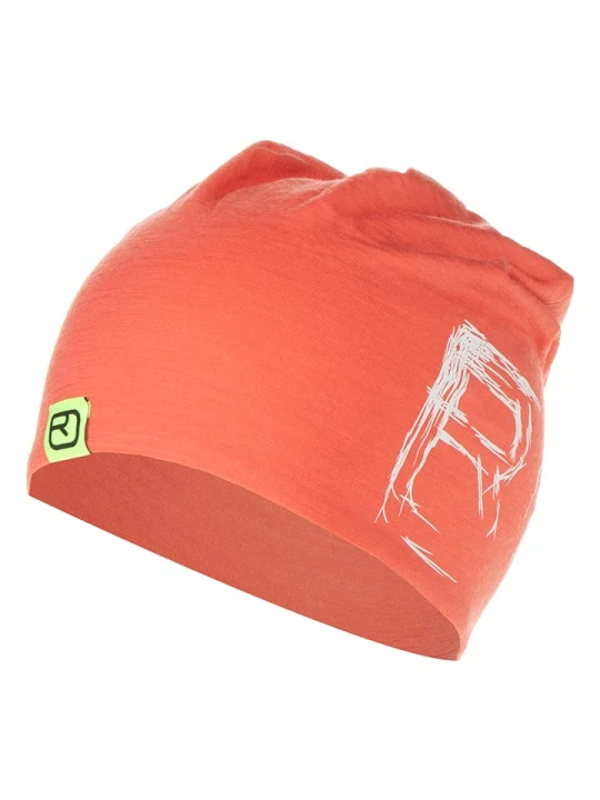 Zdjęcie produktu ORTOVOX Wełniana czapka beanie w kolorze koralowym rozmiar: onesize