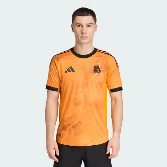Zdjęcie produktu Oryginalna koszulka wyjazdowa AS Roma 25/26 Adidas Crew Orange