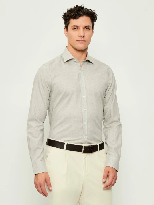 Zdjęcie produktu Oscar Jacobson Koszula Cut Away Mini | Slim Fit beżowy