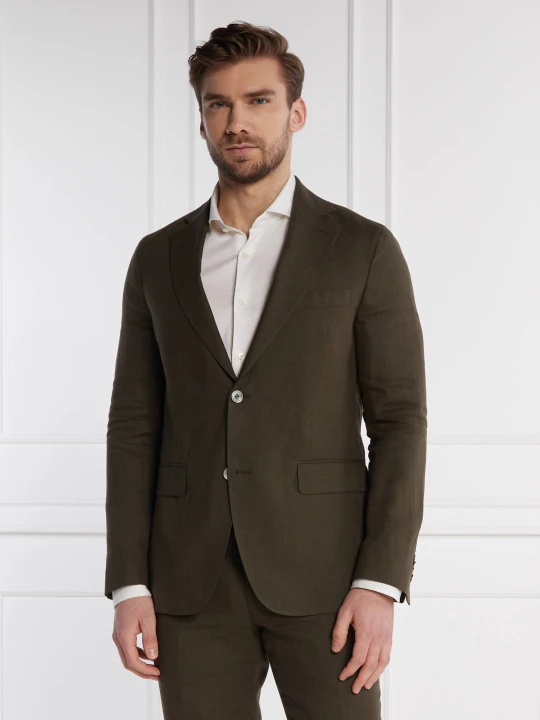 Zdjęcie produktu Oscar Jacobson Lniana marynarka Fogerty | Regular Fit khaki