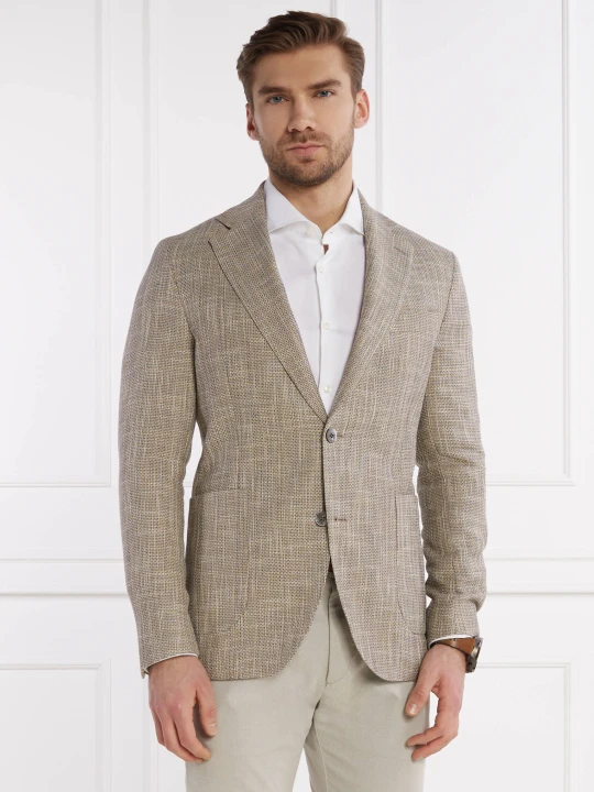 Zdjęcie produktu Oscar Jacobson Marynarka Ferry Patch Soft | Regular Fit beżowy