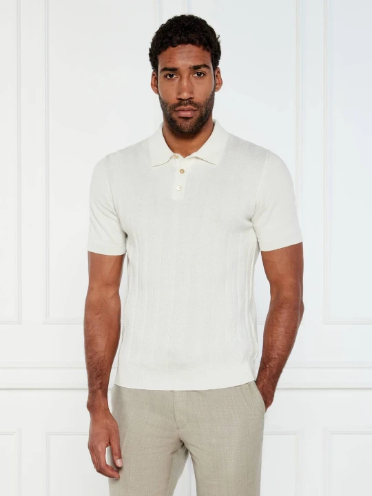 Zdjęcie produktu Oscar Jacobson Polo Barto | Regular Fit biały
