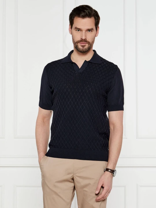 Zdjęcie produktu Oscar Jacobson Polo Mirza | Regular Fit granatowy