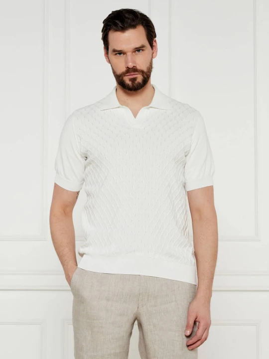 Zdjęcie produktu Oscar Jacobson Polo Mirza | Regular Fit ecru
