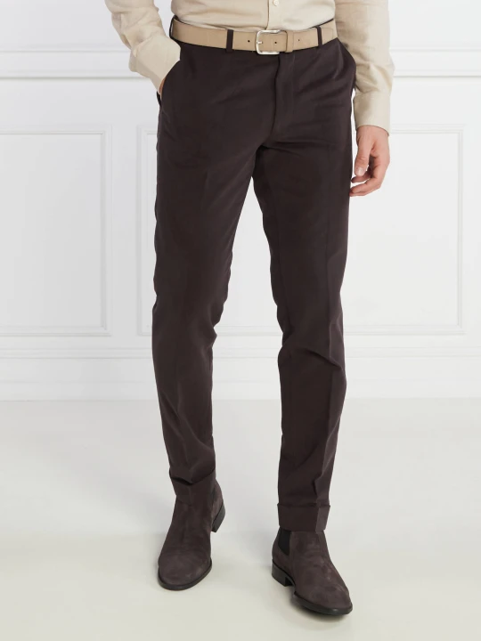 Zdjęcie produktu Oscar Jacobson Spodnie DENZ | Slim Fit kasztanowy