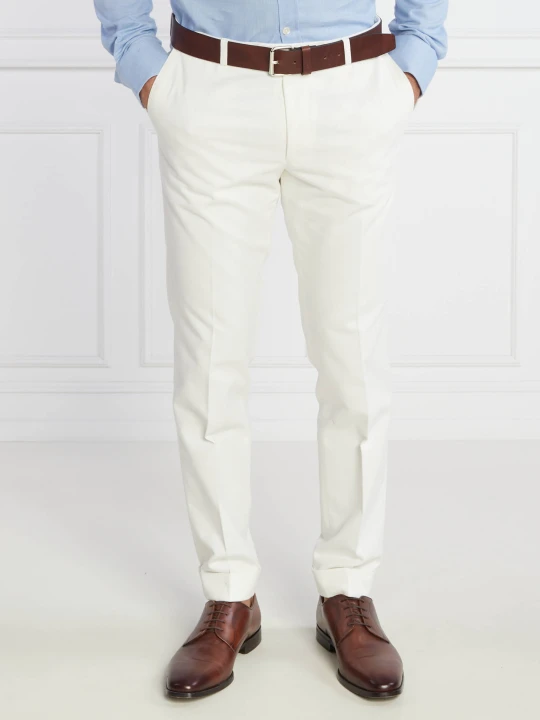 Zdjęcie produktu Oscar Jacobson Spodnie DENZ | Slim Fit biały