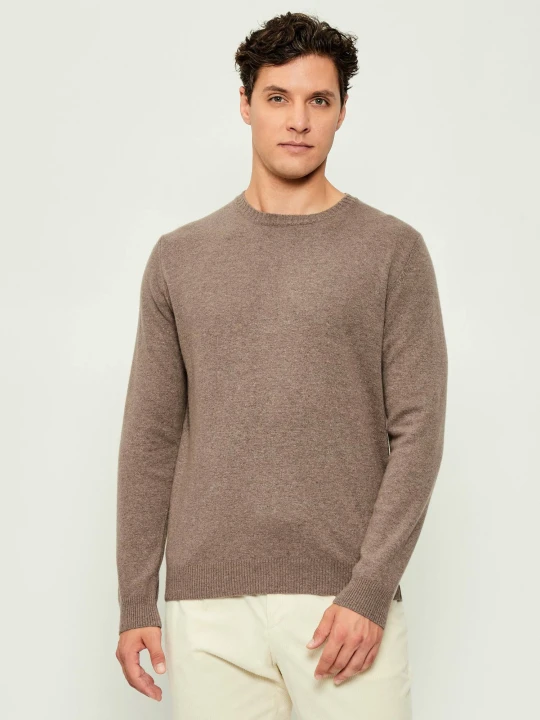 Zdjęcie produktu Oscar Jacobson Sweter Valter | Regular Fit | z dodatkiem wełny i kaszmiru beżowy