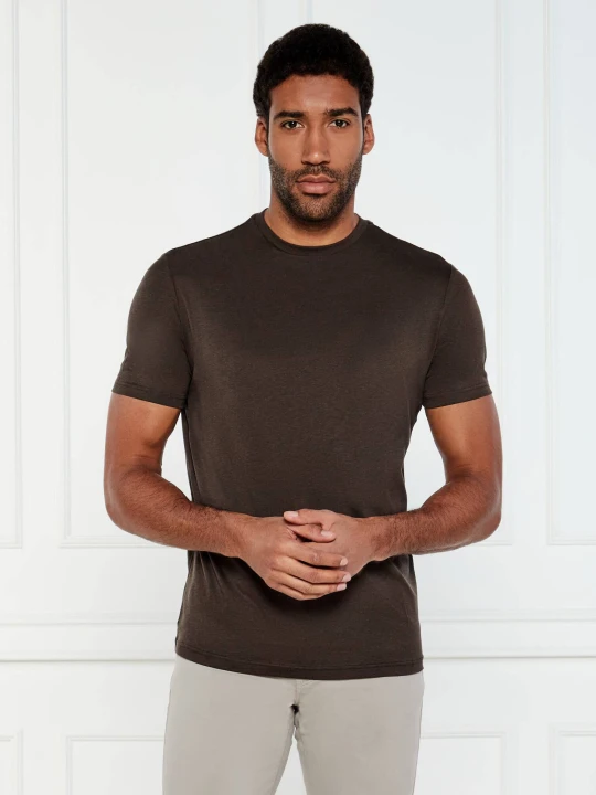 Zdjęcie produktu Oscar Jacobson T-shirt Kyran | Regular Fit brązowy