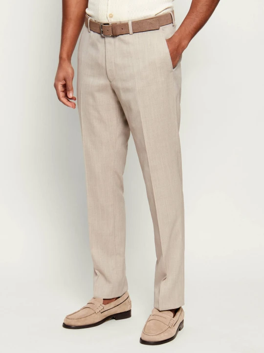 Zdjęcie produktu Oscar Jacobson Wełniane spodnie Dandy | Regular Fit beżowy