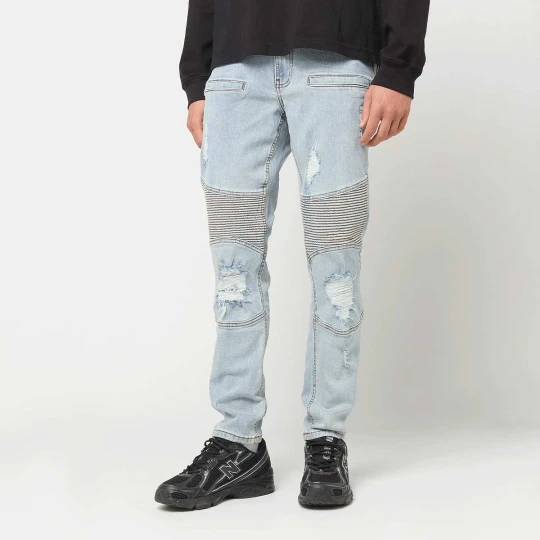 Zdjęcie produktu Oscar Ripped Slim Fit Jeans 2Y Studios niebieski