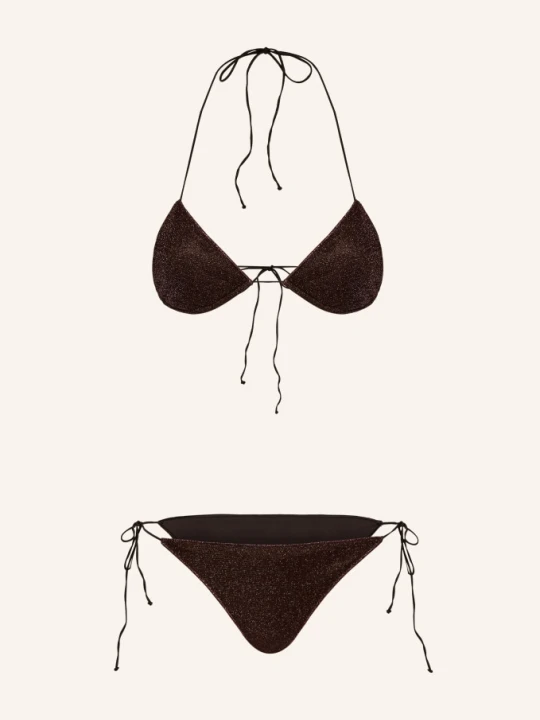 Zdjęcie produktu Oséree Bikini Trójkątne Lumiere Z Błyszczącą Przędzą braun brązowy
