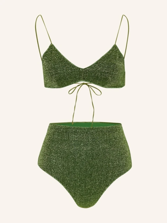 Zdjęcie produktu Oséree Trójkątne Bikini Lumiere Z Błyszczącą Nicią gruen beżowy