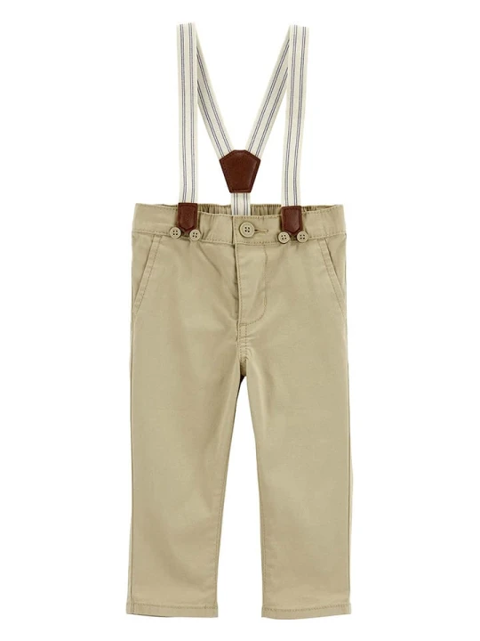 Zdjęcie produktu OshKosh Spodnie chino w kolorze beżowym rozmiar: 74