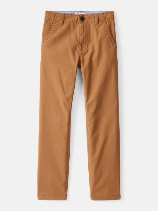 Zdjęcie produktu OshKosh Spodnie chino w kolorze jasnobrązowym rozmiar: 122