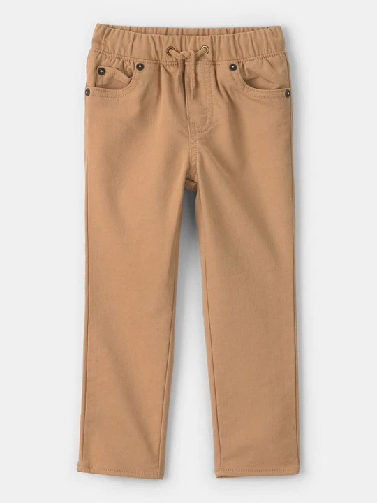 Zdjęcie produktu OshKosh Spodnie chino w kolorze jasnobrązowym rozmiar: 92
