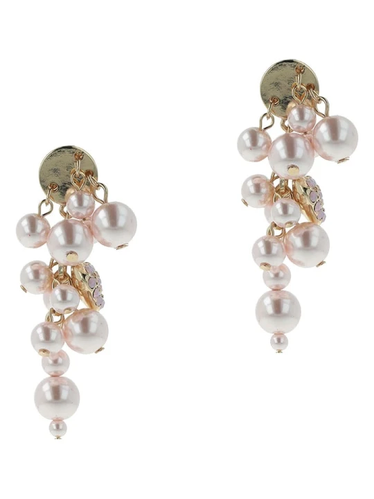 Zdjęcie produktu Otazu Kolczyki-wkrętki z kryształami Swarovski rozmiar: onesize złoty