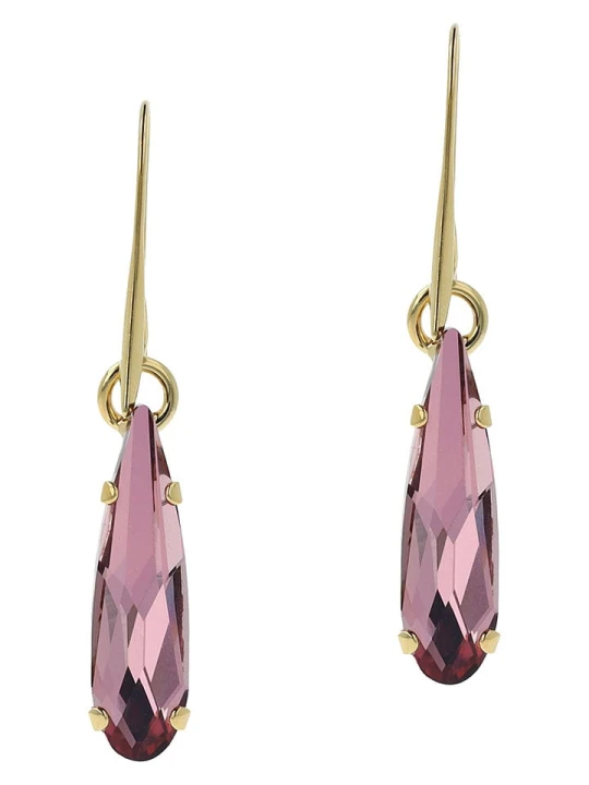 Zdjęcie produktu Otazu Pozłacane kolczyki z kryształami Swarovski rozmiar: onesize