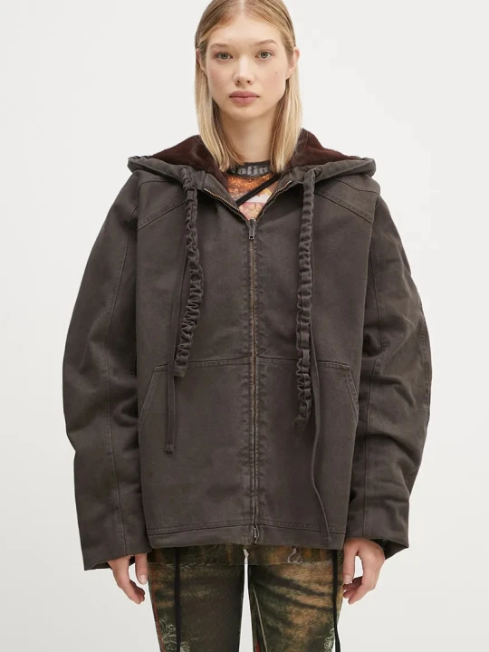 Zdjęcie produktu Ottolinger kurtka dwustronna Reversible Furry Denim Jacket