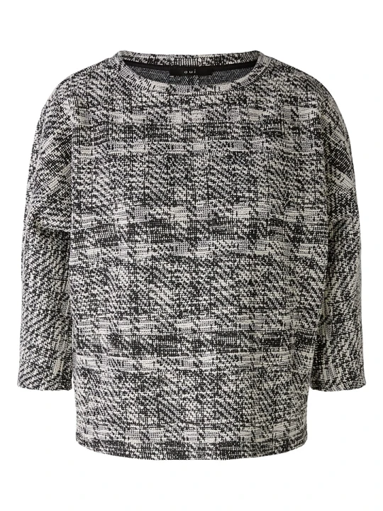 Zdjęcie produktu Oui Bluza w kolorze czarno-białym rozmiar: 34
