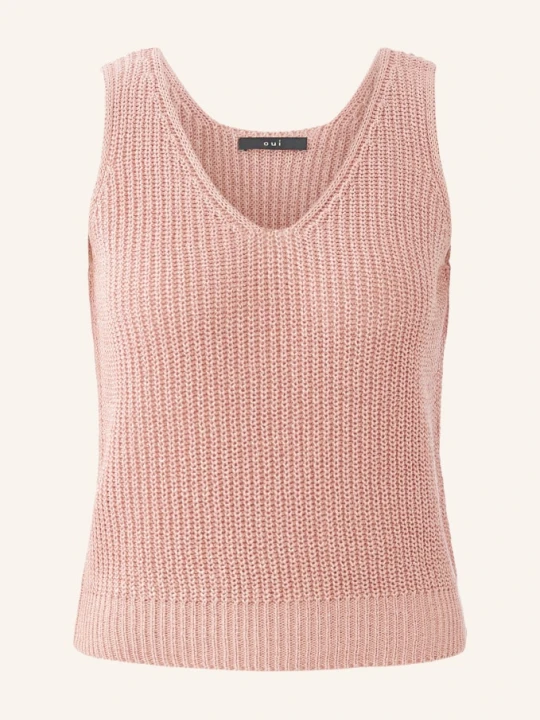 Zdjęcie produktu Oui Dzianinowy Top Z Błyszczącą Przędzą rosa różowy