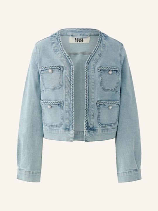 Zdjęcie produktu Oui Kurtka Dżinsowa Z Kamieniami Ozdobnymi blau 5300 BLUE DENIM