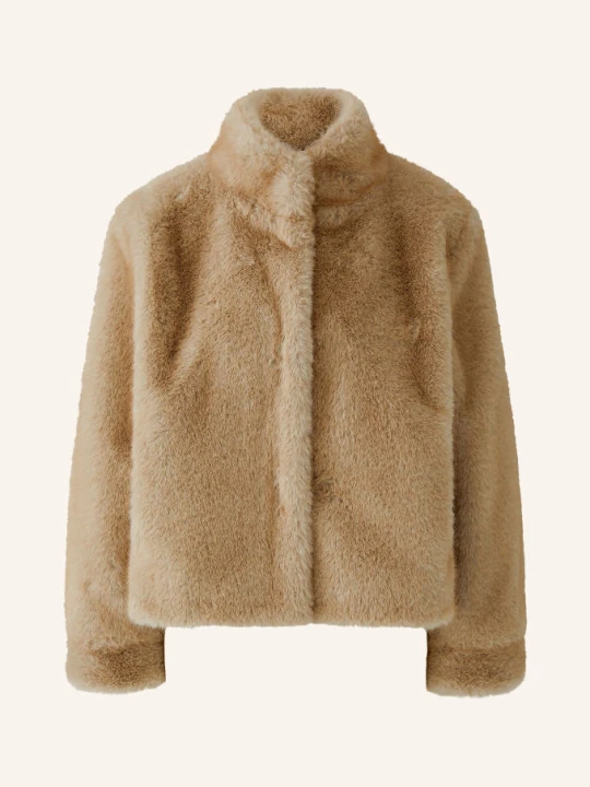 Zdjęcie produktu Oui Kurtka Ze Sztucznego Futra beige
