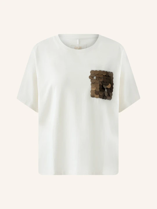 Zdjęcie produktu Oui T-Shirt weiss KREMOWY