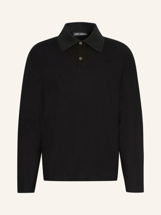 Zdjęcie produktu Our Legacy Koszulka Polo Z Dżerseju Regular Boxy Fit schwarz CZARNY