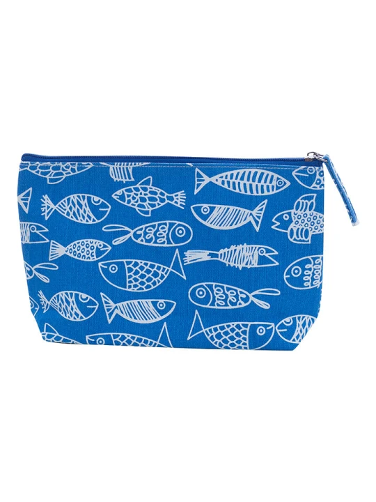 Zdjęcie produktu Overbeck and Friends Kosmetyczka "Crazy Fish" w kolorze niebieskim - 26 x 15 x 5 cm rozmiar: onesize