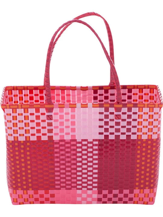 Zdjęcie produktu Overbeck and Friends Shopper bag "Gina" w kolorze czerwonym - 43 x 28 x 23 cm rozmiar: onesize