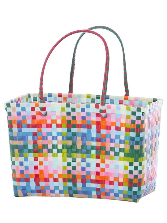 Zdjęcie produktu Overbeck and Friends Shopper bag "Tess" ze wzorem - 43 x 28 x 23 cm rozmiar: onesize