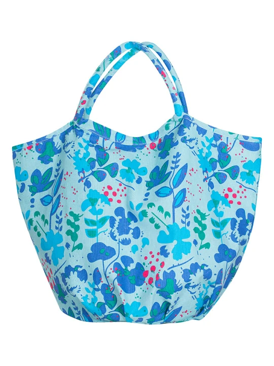 Zdjęcie produktu Overbeck and Friends Shopper bag "Viola" w kolorze niebieskim - 63 x 45 x 29 cm rozmiar: onesize
