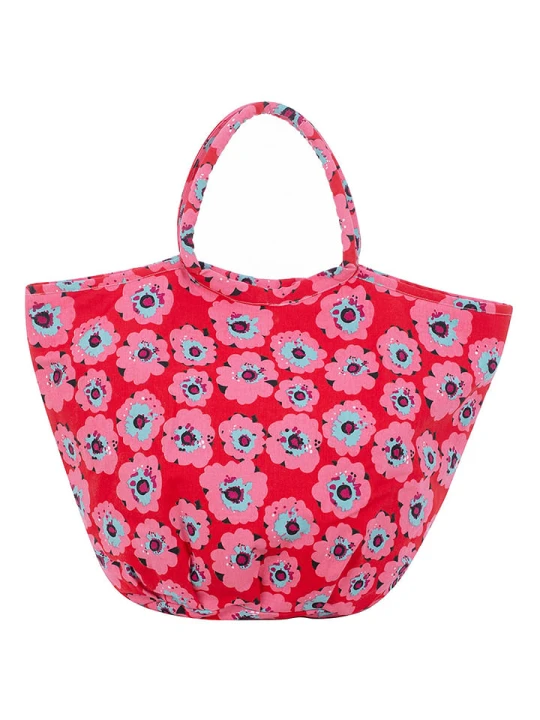Zdjęcie produktu Overbeck and Friends Shopper bag w kolorze czerwono-jasnoróżowym - 63 x 45 x 29 cm rozmiar: onesize